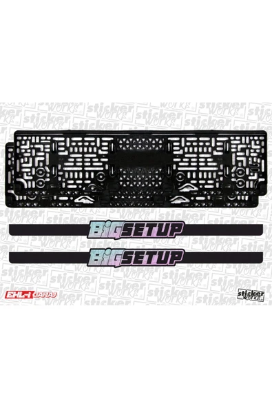 Big Setup Takmatik Hologramlı Plakalık ürün görseli 1