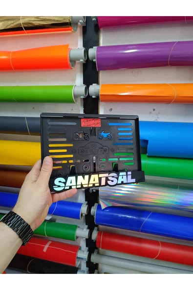 Sanatsal Hologram Motor Plakalık ürün görseli 1