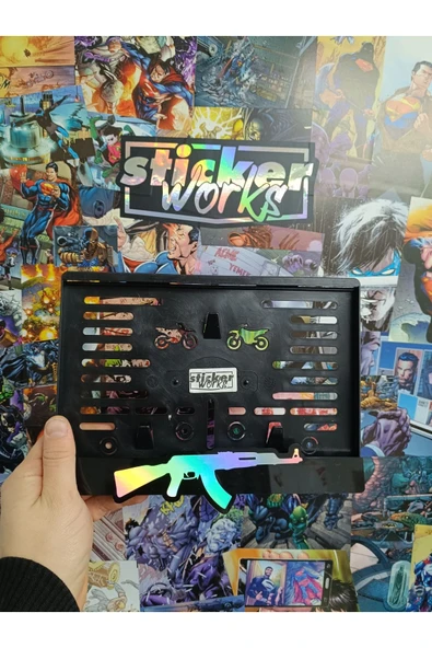 AK47  HOLOGRAM Motor Plakalık ürün görseli 1