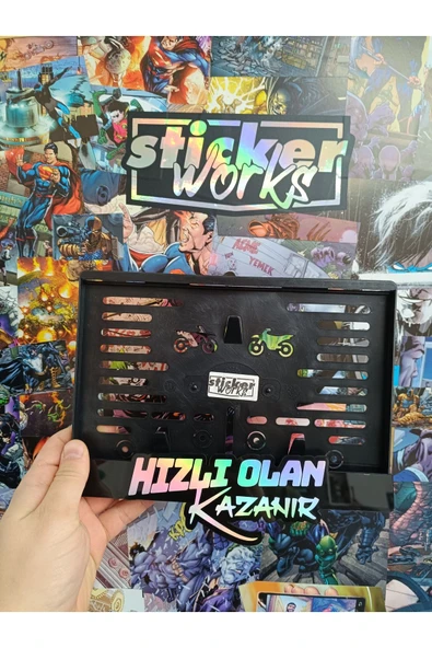Hızlı Olan Kazanır Motor Hologram Plakalık - Resim 2