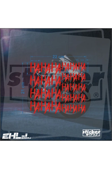 27 Parça Hahaha Sticker ( Motor , Araba , Kask , Bilgisayar , Tablet V.b. )