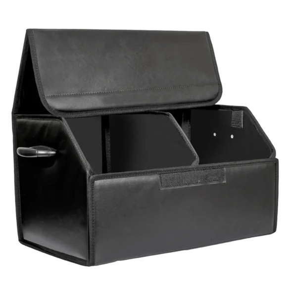 Oto Bagaj Düzenleyici Organizer Katlanır Deri Çanta 30x48cm - Resim 3