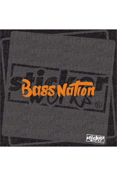 Bass Nation Sticker TURUNCU ürün görseli 1