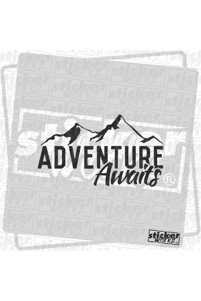 Adventure Awaits Sticker ürün görseli 1