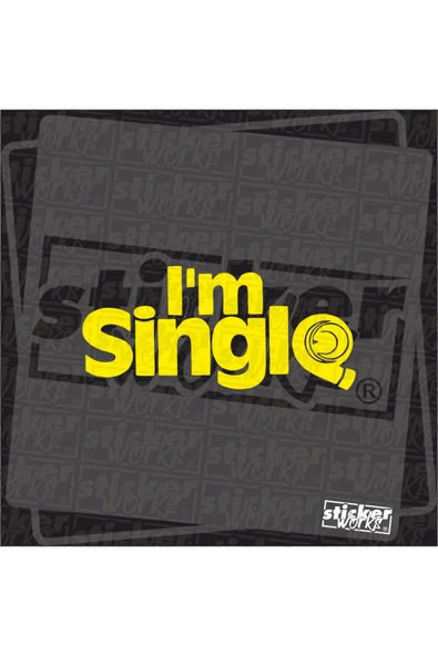 I'm Single Sticker ürün görseli 1