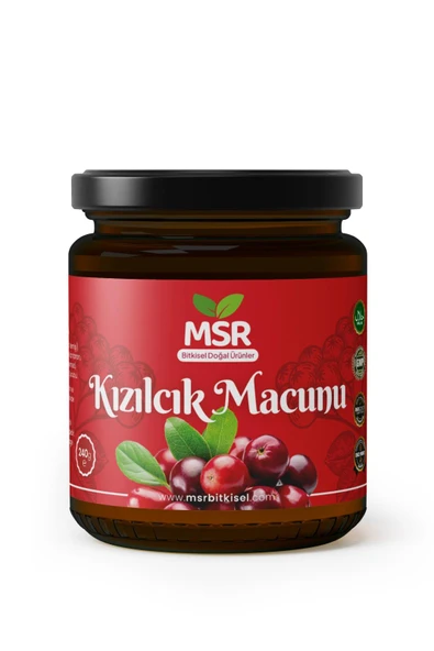 Msr Bitkisel Kızılcık Macunu 240 Gr