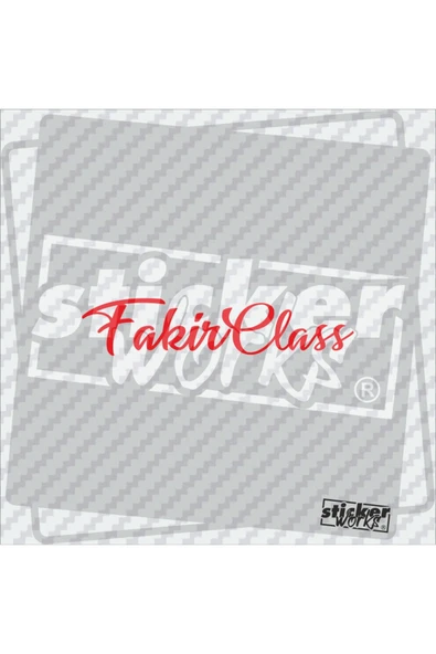 Fakir Class Sticker ürün görseli 1