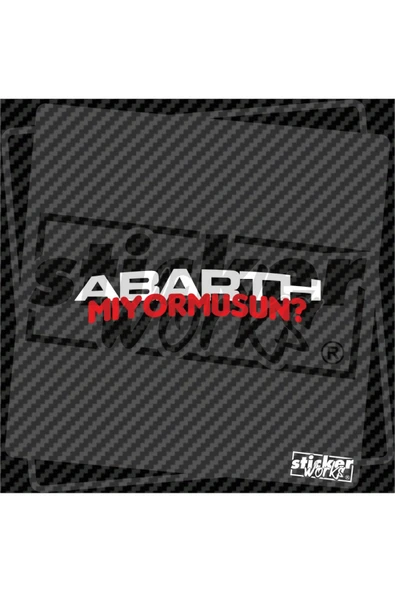 Abarth Mıyormusun ? Sticker ürün görseli 1