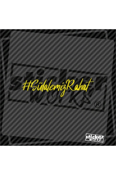 Sülalemiz Rahat Sticker ürün görseli 1