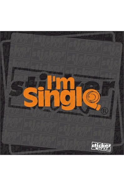 I'm Single Sticker ürün görseli 1