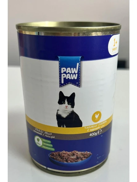 Pawpaw Joleli Tavuklu Yetişkin Kedi Konserve 400GR 12'li