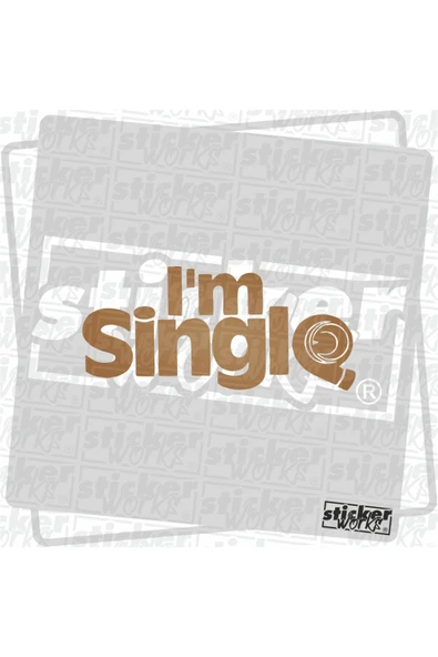 I'm Single Sticker ürün görseli 1