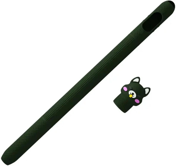 Apple Pencil Pro / 2.Nesil Uyumlu Koruyucu Silikon Kılıf Kaydırmaz Sevimli Kedi Figürlü (KALEM DEĞİLDİR!) - 12
