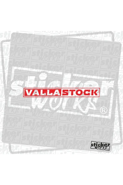 Valla Stock Sticker KIRMIZI ürün görseli 1