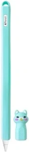 Apple Pencil Pro / 2.Nesil Uyumlu Koruyucu Silikon Kılıf Kaydırmaz Sevimli Kedi Figürlü (KALEM DEĞİLDİR!) - 10