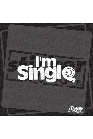 I'm Single Sticker ürün görseli 1