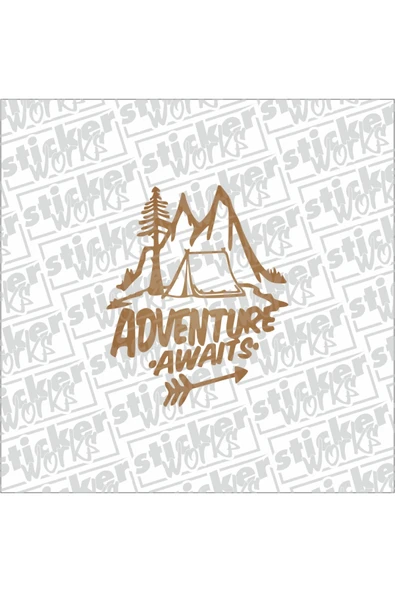 Adventure Awaits Sticker ürün görseli 1