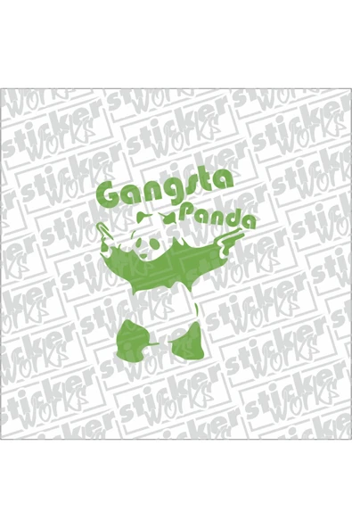 Gangsta Panda Sticker