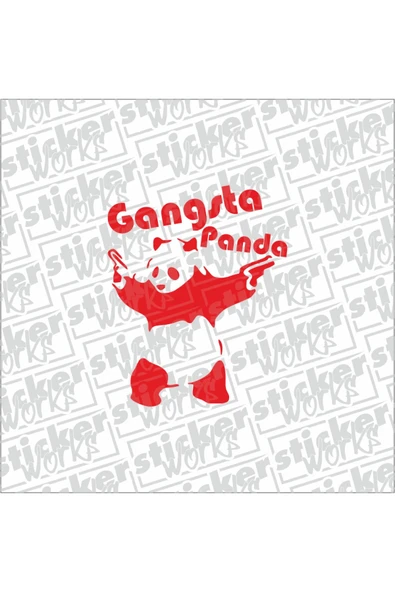 Gangsta Panda Sticker