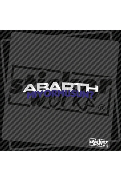 Abarth Mıyormusun ? Sticker ürün görseli 1