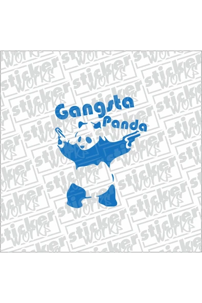 Gangsta Panda Sticker ürün görseli 1