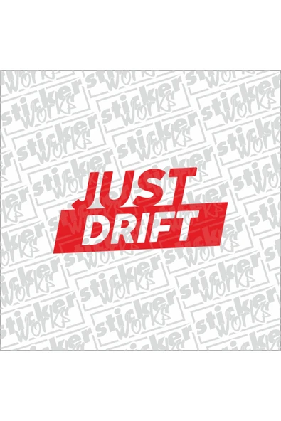 Just Drift Sticker - KIRMIZI ürün görseli 1