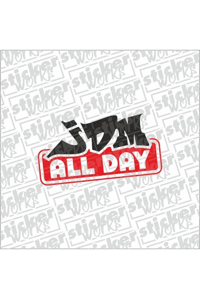 Jdm All Day Sticker ürün görseli 1