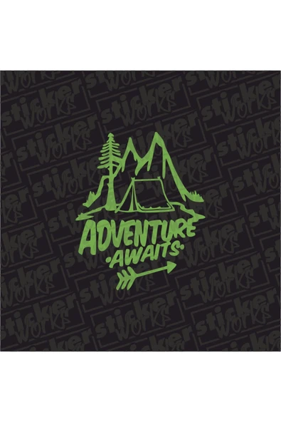 Adventure Awaits Sticker ürün görseli 1