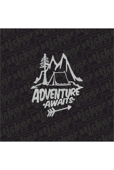 Adventure Awaits Sticker ürün görseli 1