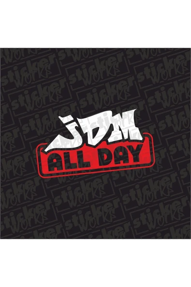 Jdm All Day Sticker ürün görseli 1
