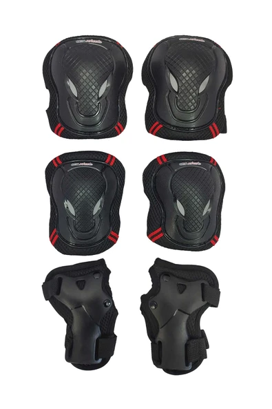 Cool Wheels Çocuk Scooter & Paten Koruma Seti – Kaliteli Dizlik ve Dirseklik Seti (S) Kırmızı FR37715 - 2