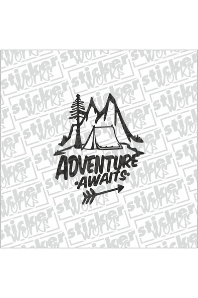 Adventure Awaits Sticker