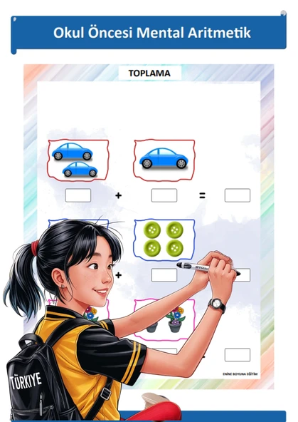 Okul Öncesi Mental Aritmetik YAZ-SİL Kitabı - Resim 2