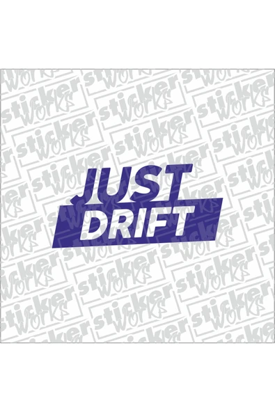 Just Drift Sticker - PARLAMENT MAVİ ürün görseli 1
