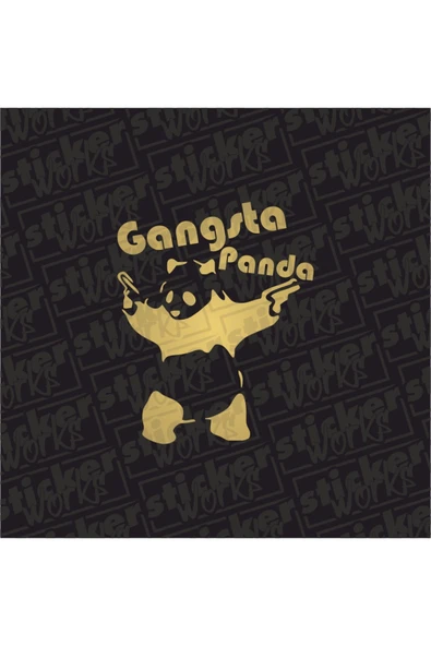 Gangsta Panda Sticker ürün görseli 1