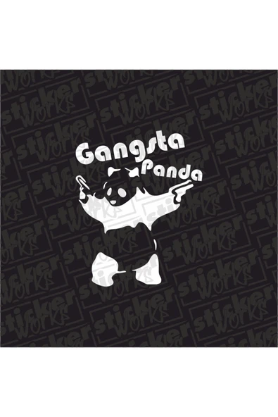 Gangsta Panda Sticker ürün görseli 1