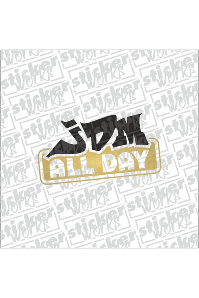 Jdm All Day Sticker ürün görseli 1