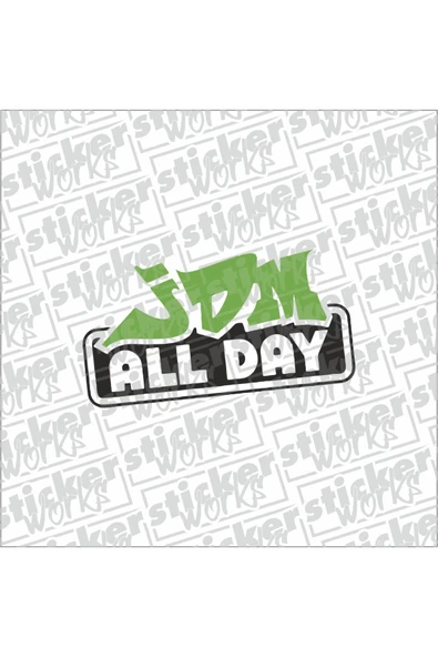 Jdm All Day Sticker ürün görseli 1