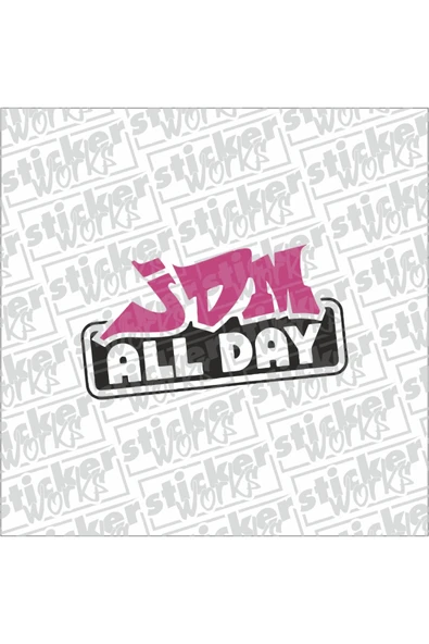 Jdm All Day Sticker ürün görseli 1