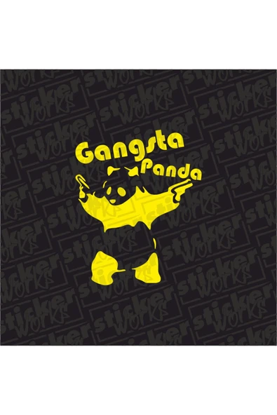 Gangsta Panda Sticker ürün görseli 1