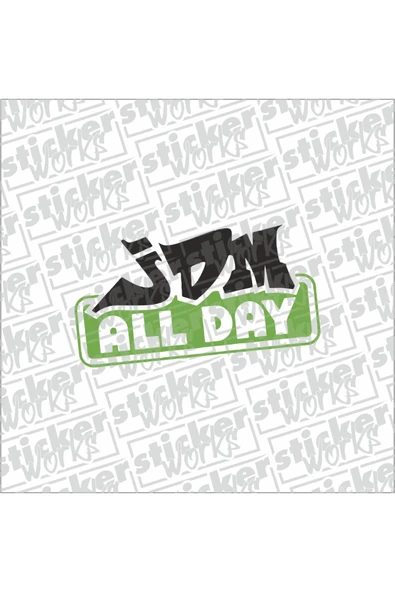 Jdm All Day Sticker ürün görseli 1