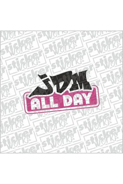 Jdm All Day Sticker ürün görseli 1