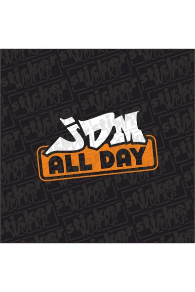 Jdm All Day Sticker