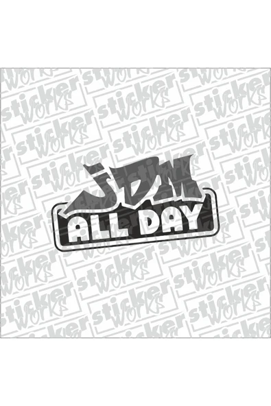 Jdm All Day Sticker ürün görseli 1