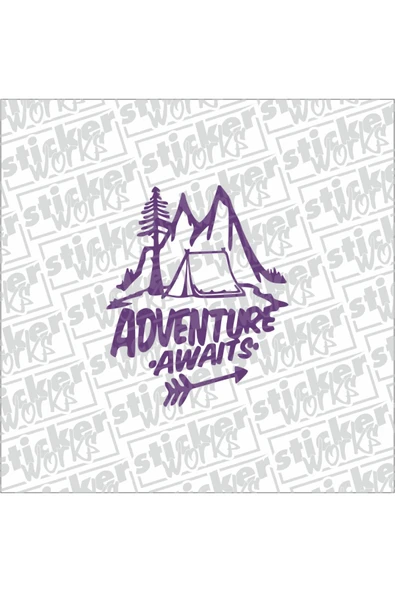 Adventure Awaits Sticker