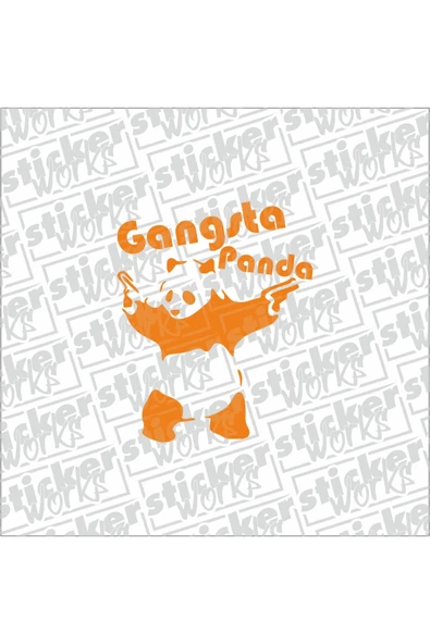 Gangsta Panda Sticker