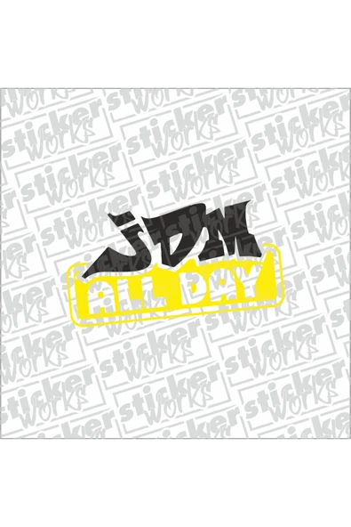 Jdm All Day Sticker ürün görseli 1