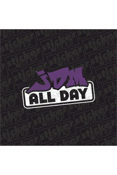 Jdm All Day Sticker