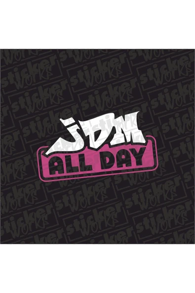 Jdm All Day Sticker ürün görseli 1