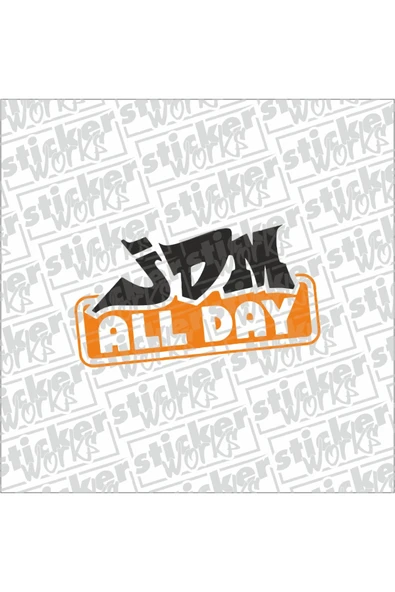 Jdm All Day Sticker ürün görseli 1